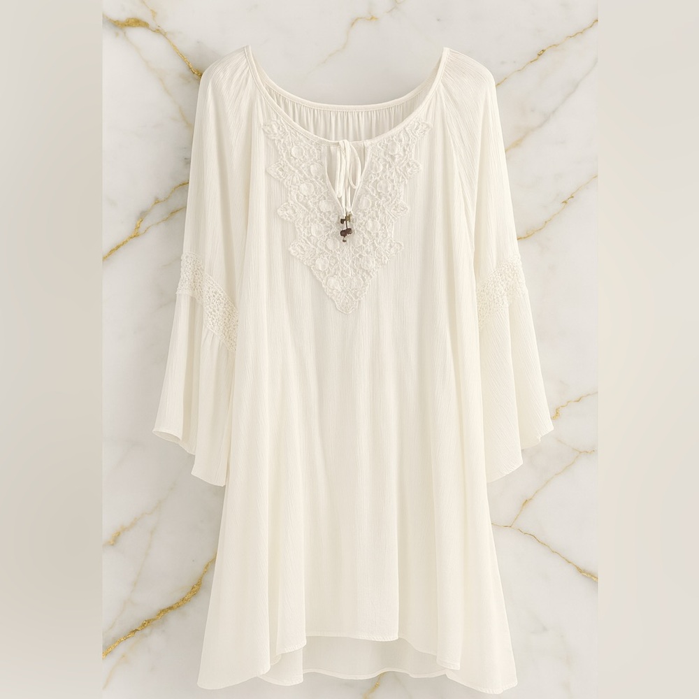 Speed Control Cream Mini Dress